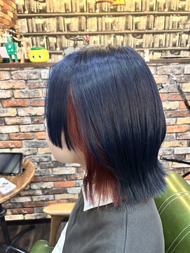 プラメーラ(PRAMEERA) ツートーンカラー/美髪イヤリングカラー/ブルーカラー