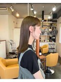 [木村美容店] ブリーチなしダブルカラー　オリーブベージュ