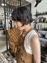 軽やかレイヤーボブ　ニュアンスパーマ