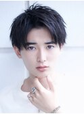 短髪ビジネスショートアップバング刈り上げツーブロック
