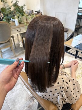 ラボヌールヘアーグレース 門前仲町店(La Bonheur hair grace) ココアブラウン/チャコールグレー/イルミナカラー/髪質改善