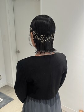 エイゾー 銀座(EIZO) ボブヘアアレンジ / ボブアレンジ / 結婚式ヘアセット