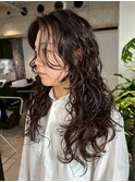 ロング韓国ヘア顔周りレイヤーおくれ毛_ba575461