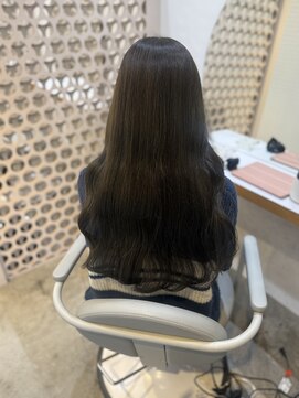 ヌー 栄(nuu) 【Mayuno】ブリーチなしワンカラー/オリーブグレージュ