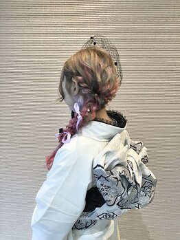 ジュジュ JuJu 寿寿 ヘアー アンド フェイス HAIR&FACEの写真/【電話にての予約のみ】【早朝予約要相談】成人式セット、着付けも可能。特別な日を輝くあなたへ。