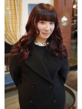 チャプター 問屋町(chapter) 髪質改善ワインレッド深みブラウンチョコレートブラウン韓国ヘア