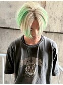127. 卵型/ミディアム/インナーカラー/ブリーチ