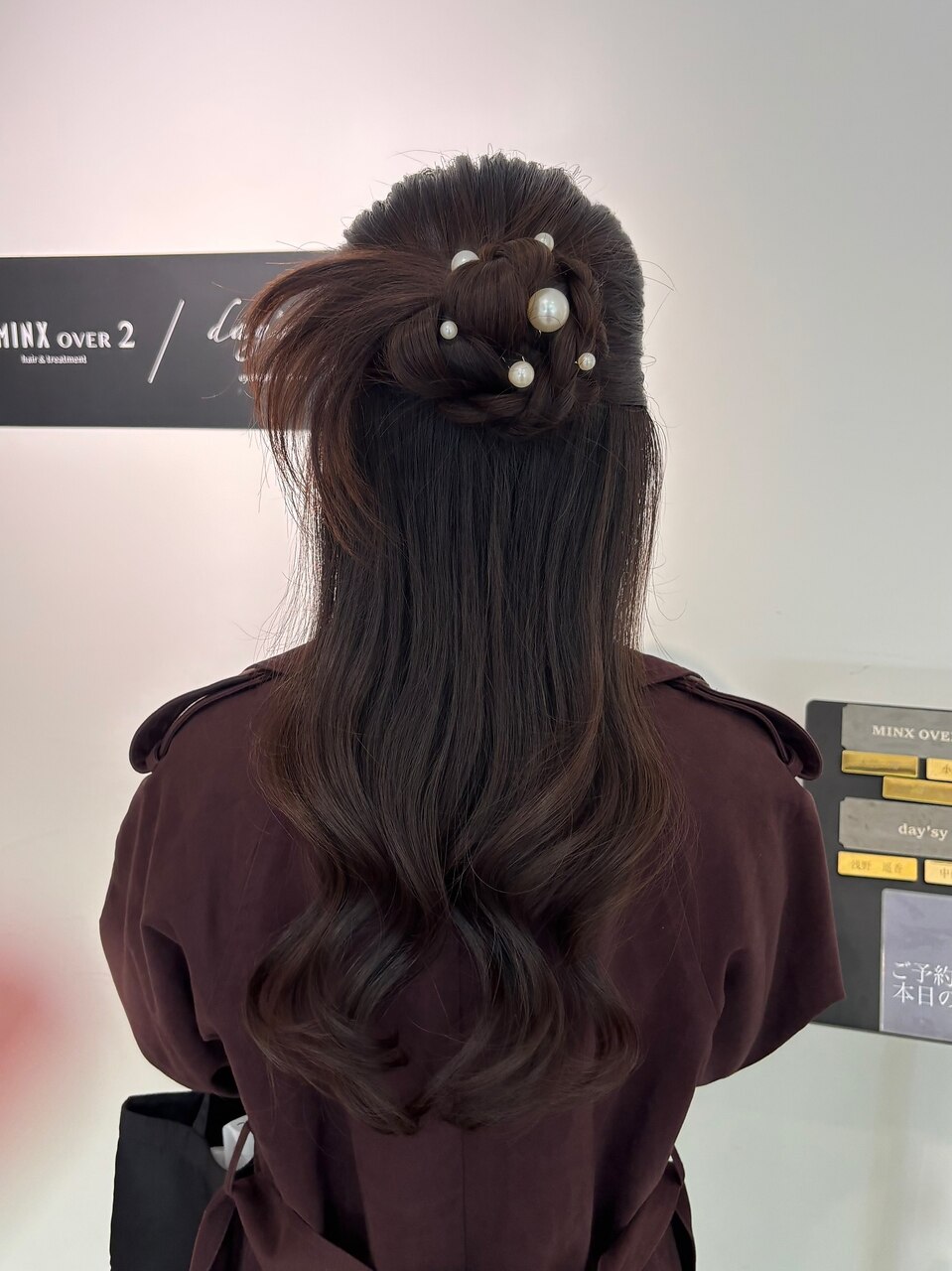 ヘアセット】ふわふわハーフアップ×カチモリ：L290101094｜ミンクス