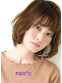 【奈良/富雄nao*c】ひし形シルエット☆ユルフワミディアムヘアー