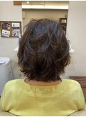 ミディアムショートパーマ