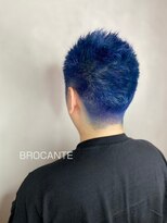 ブロカント ラックスビー 立川北口店(BROCANTE LUXBE) Blue 青髪 派手髪 wカラー 派手カラー ショート