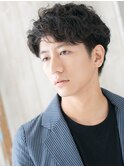 ゆるふわマッシュパーマのアンニュイウェットスタイルU上尾