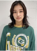 セミロングパーマ