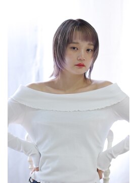 ヘアリゾート ブーケ(hair+resort bouquet) 20代30代40代ウルフカット×グレーベージュ×デザインカラー☆