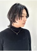 【FOLK】透明感ブルージュ☆似合わせ外ハネウルフショート♪