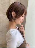 ボブ/レイヤーカット/ミルクティーベージュ[池袋駅]