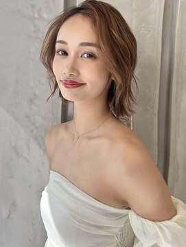 プール(POOL) 【TAISEI】ハイトーンベージュカラー+小顔ボブカット