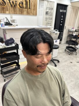 スウェル 船橋店(Swell) ウルフ/アッシュブラック/カルマパーマ/ベリーショート/船橋1