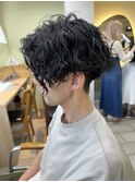 横浜★前下がりのメンズパーマツイストスパイラル