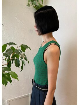 ミロア 薬院(miroa) ～大人女性の切りっぱなしワンレングスボブ～