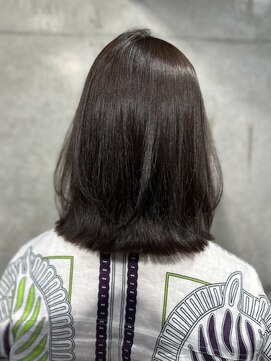 フルブルーム 東林間(fullbloom) レイヤーカットグレージュカラーケアブリーチ韓国ヘア