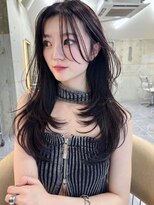 サイン 表参道(SIGN)&nbsp;韓国ヘアーハッシュカットレイヤーカットグレージュブリーチ無し