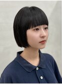 レディースボブスタイル前髪あり