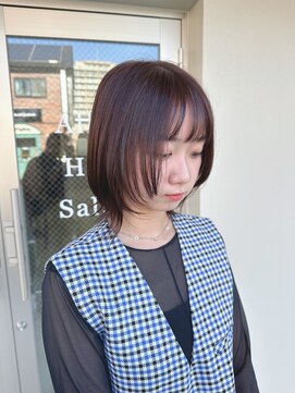 アルレン(Allen) レイヤーボブ【カシスピンクカラー/宇都宮】