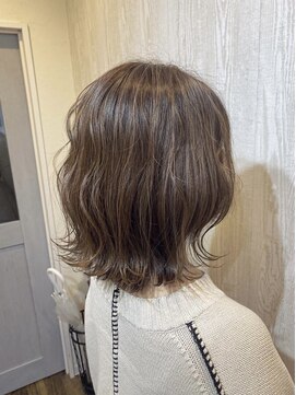 テーラヘアー つくば研究学園店(TELA HAIR) 波巻ウェーブ×極細ハイライトベージュ【つくば研究学園】