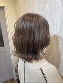 波巻ウェーブ×極細ハイライトベージュ【つくば研究学園】