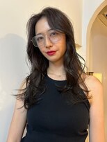 ロティー(loty)&nbsp;レイヤーカット 顔周り グレージュ ブリーチなしカラー 20代30代