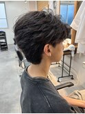 フェザーパーマ/メンズパーマ/センターパート/千葉駅/保立大翔