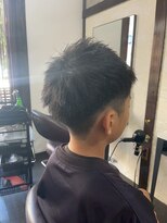 アクアマリン8810 ハチハチイチゼロ(AQUA MARINE 8810) 波巻きツイストスパイラル/刈り上げセンターパート/北習志野