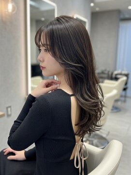 グルグル 妙典店(GULGUL) 妙典/顔周り/ブリーチなしカラー/前髪/白髪ぼかし/ハイライト