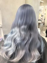 ベレーザ 渋谷神南(Beleza)&nbsp;16486ブリーチダブルカラーブルールーツカラーシルバーベージュ