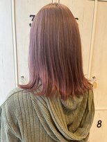 ルプラ チッタ(le-pla Citta)&nbsp;外ハネミディアム/ピンクベージュ/グラデーション