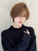 ロンドエニカ 大宮(Lond enika)&nbsp;黒髪カタログ/ショート/オリーブグレー/小顔に見せるヘア☆184