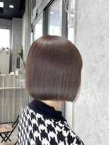 デミヘアー(Demi hair) ブラウンベージュ×顎下ボブ