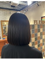 ヘアメイク フレンシア(hair make flencia)&nbsp;究極のまとまり！美シルエットの艶髪ボブ【069スタイル】