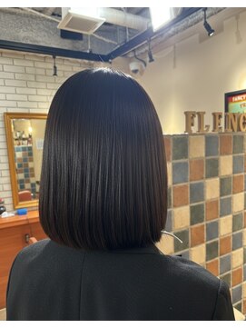 ヘアメイク フレンシア(hair make flencia) 究極のまとまり！美シルエットの艶髪ボブ【069スタイル】