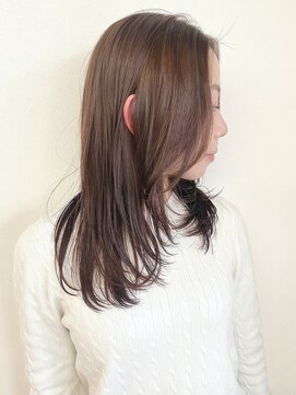 モリオフロムロンドン 松戸店(Morio from London) 【松戸 アイダ】セミロングレイヤー×グレージュアッシュカラー