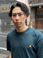 ノア(NOA) センター分けミックスパーマ/ミックススパイラルパーマ