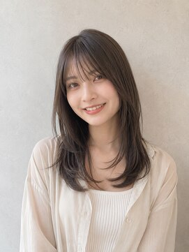 フェイス 石川町 (FACE) ナチュラルレイヤー × オリーブベージュ