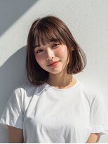 アブニール 柏たなか店(AVENIR)&nbsp;ダークパープル/ナチュラルショート/ミルクブラウン/夏/柏たなか