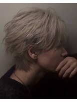 men's salon tiam 渋谷 メンズカット/メンズカラー/韓国【ティアム】&nbsp;ハイトーンフェザーウルフ