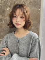 ハニーシブヤ(HONEY shibuya)&nbsp;ボブパーマ/結べるくびれボブ/ハニーブラウン/シアーバング3