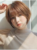 ★愛されショートエアリーカールナチュラルショート丸みショート