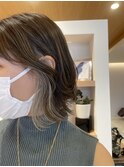 インナーカラーホワイトアッシュ