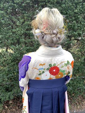 ネオリーブカフ 鶴ヶ峰店(Neolive caff) 卒業式/卒業式ヘア/ヘアアレンジ/袴着付け