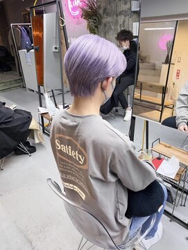 ペレ 渋谷(PELE) YU79_パープル ブリーチ2回~